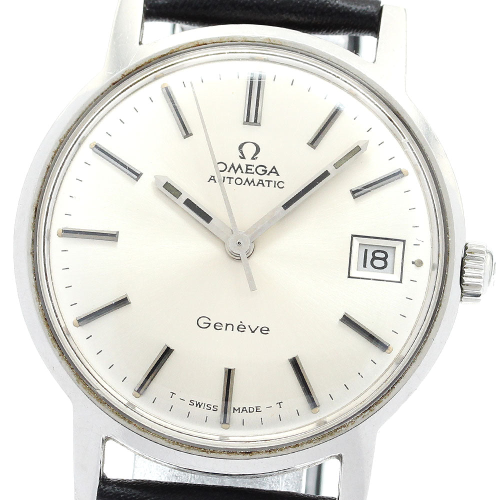 OMEGA Geneve 166.070 Cal.565 Date Silver Dial Automatic Men's Watch_910581