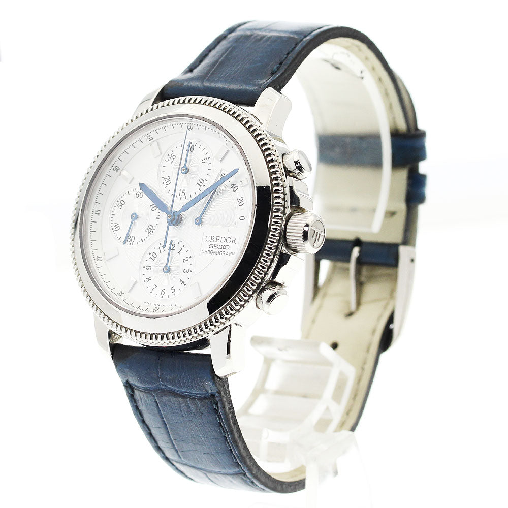 SEIKO CREDOR GBBH999/6S74-0010 PT950 limited to 200 Silver Dial Hand Winding Men's Watch_910585