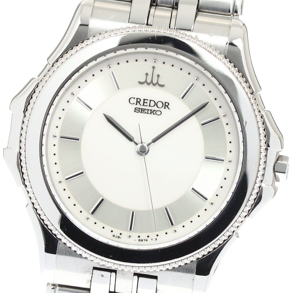 SEIKO CREDOR Pacificique GCBR035/8J81-6B70 WG bezel Quartz Men's Watch_910590