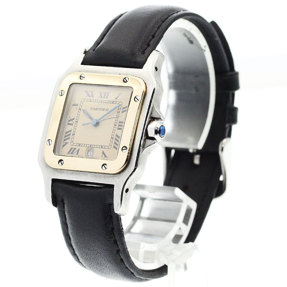 CARTIER Santos GalbeeLM Date beige Dial Quartz Men's Watch_910596