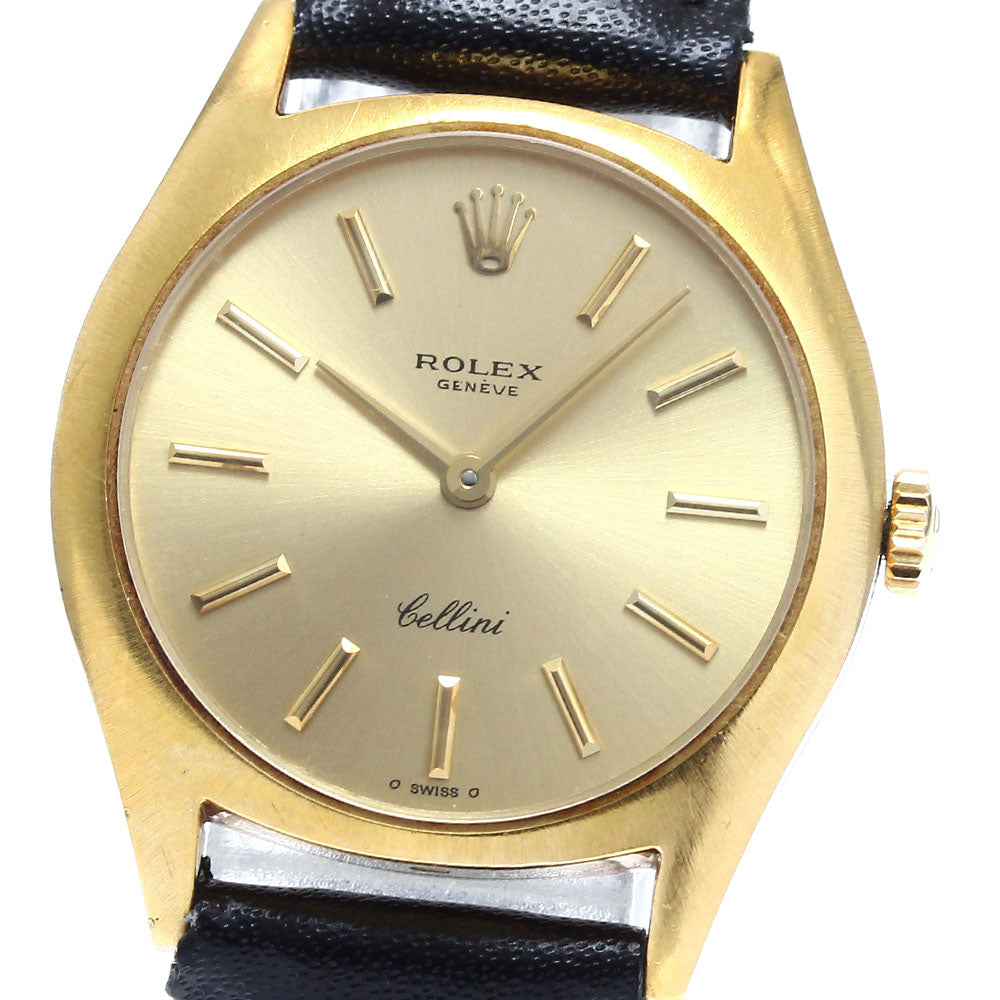 ROLEX Cellini 3800 K18YG Cal.1601 gold Dial Hand Winding Ladies Watch_910603