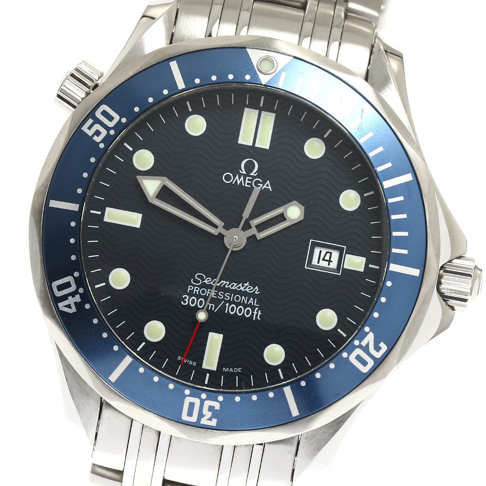 OMEGA Seamaster300 2541.80 Date Navy Dial Quartz Men's Watch_910607