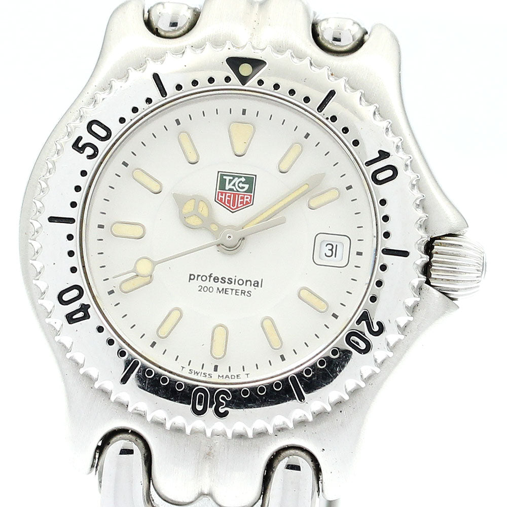 TAG HEUER S/el WG1312-2 Date white Dial Quartz Ladies Watch_910609
