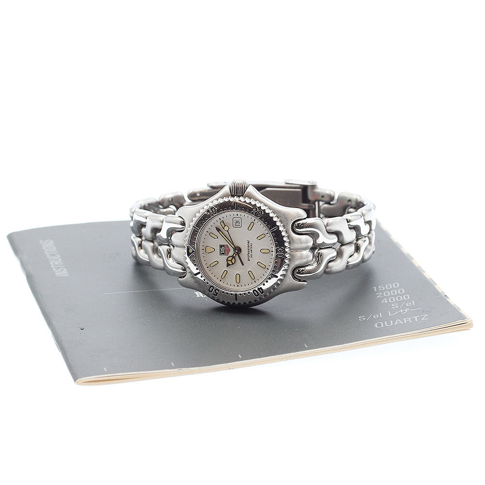 TAG HEUER S/el WG1312-2 Date white Dial Quartz Ladies Watch_910609