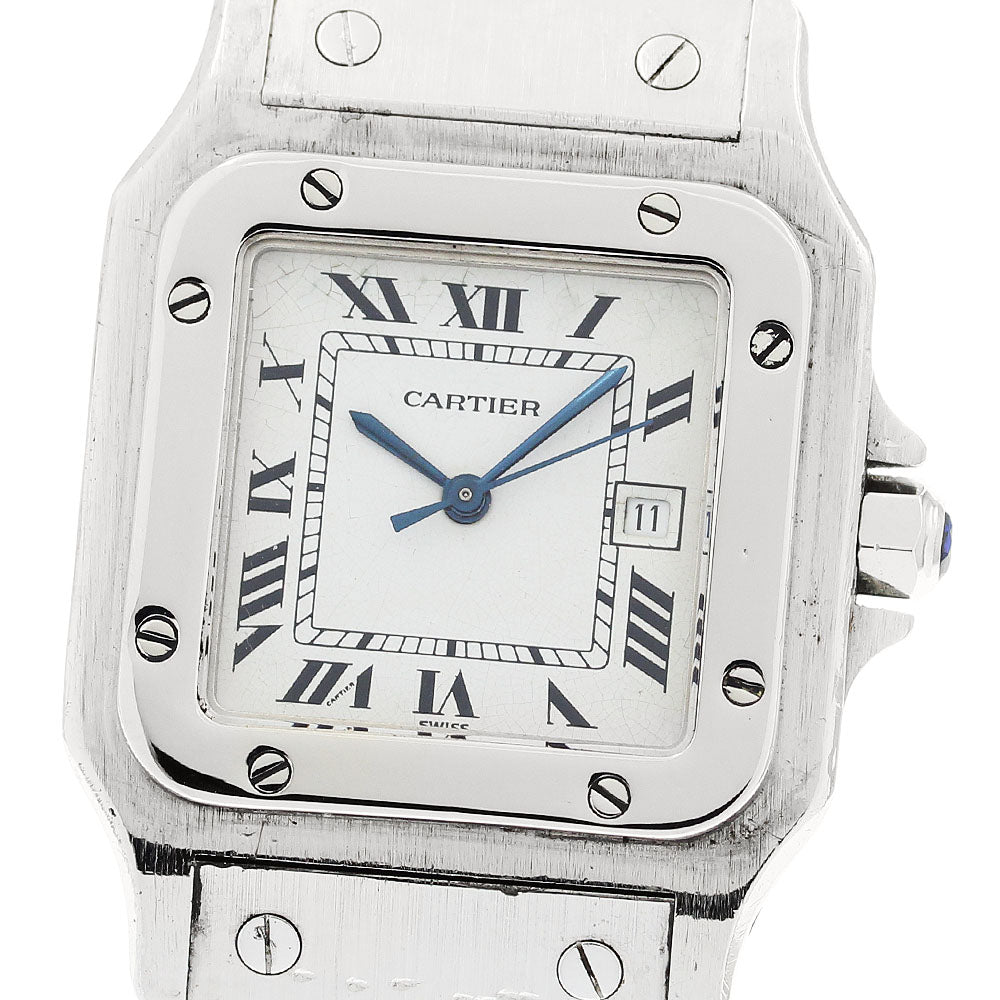 CARTIER Santos Galbe LM Ref unknown Date white Dial Automatic Men's Watch_910610