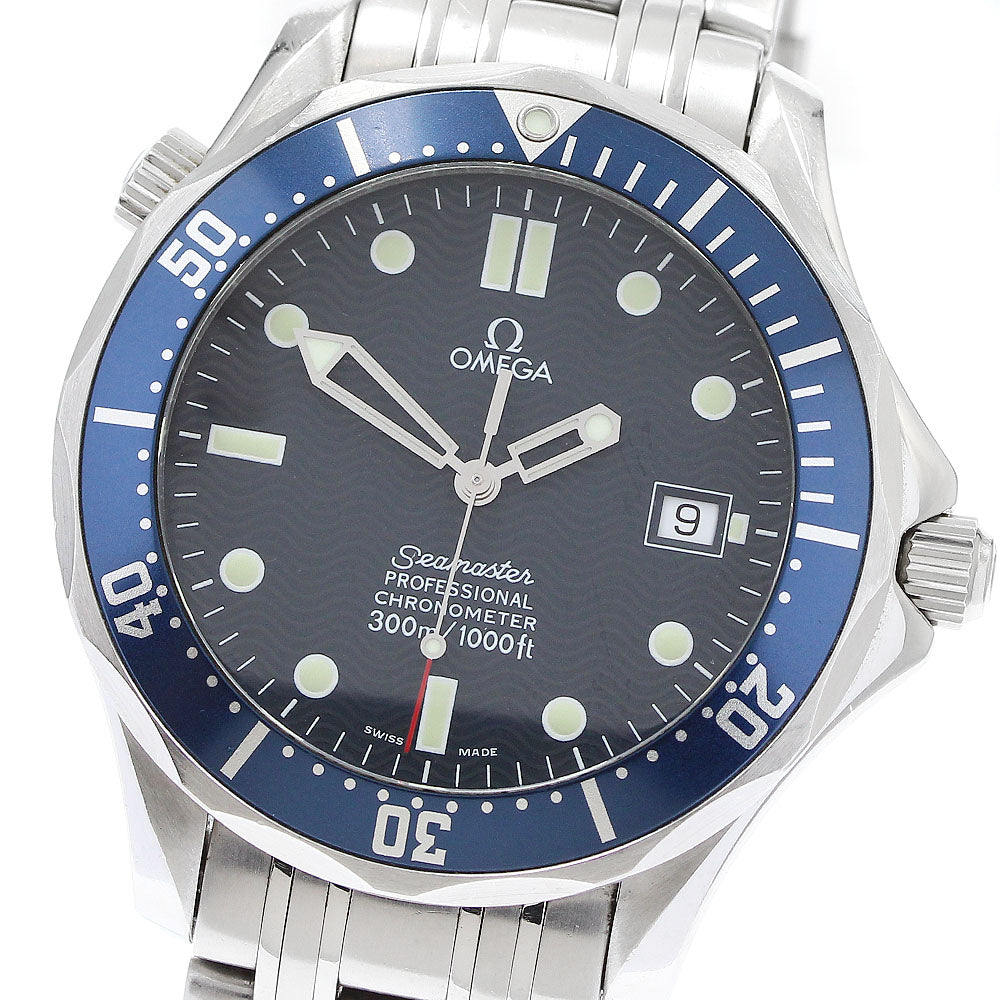 OMEGA Seamaster300 2532.80 Date Navy Dial Automatic Men's Watch_910636