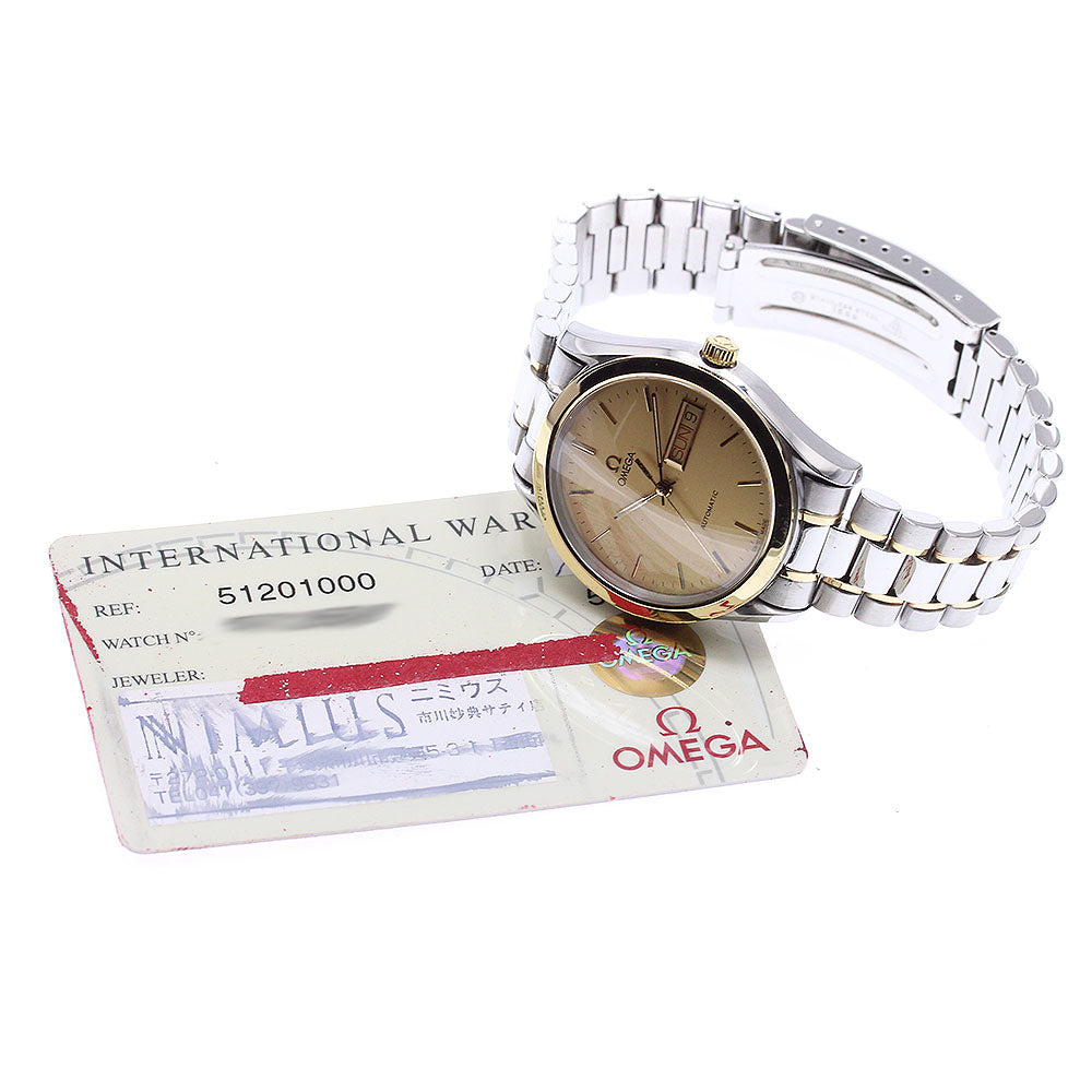 OMEGA Classic 5120.10 YG bezel gold Dial Automatic Men's Watch_910643