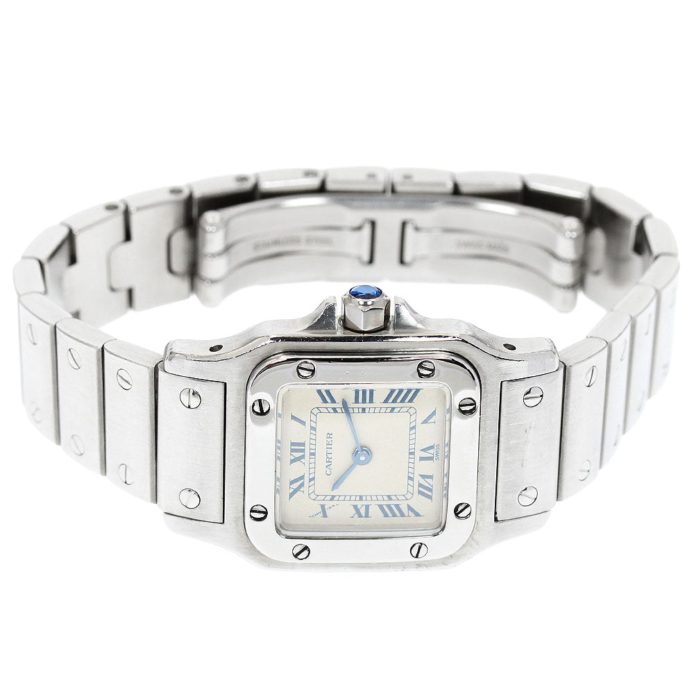 CARTIER Santos GalbeeSM W20017D6 beige Dial Quartz Ladies Watch_910654