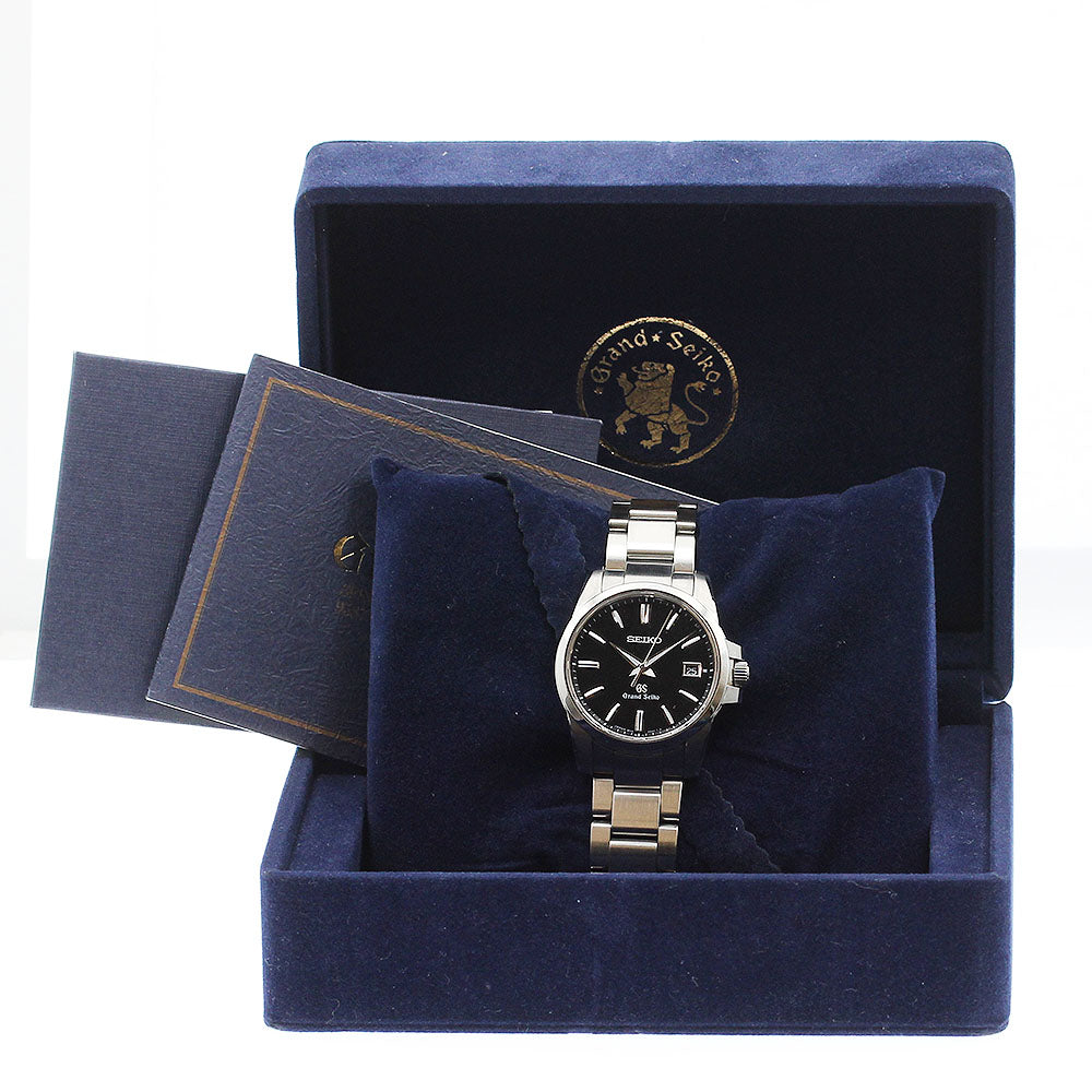 SEIKO Grand Seiko SBGX055/9F62-0AA1 Date black Dial Quartz Men's Watch_910656