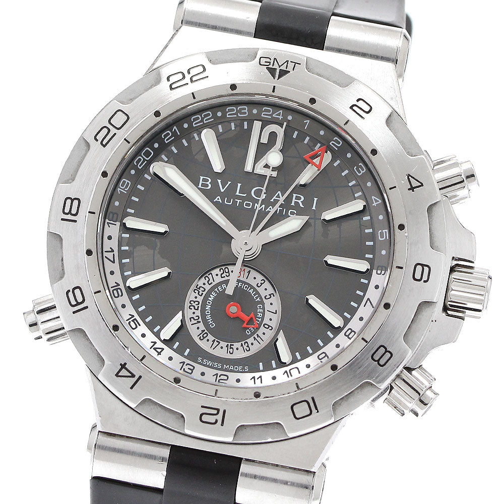 BVLGARI Diagono Professional DP42SGMT GMT gray Dial Automatic Men's Watch_910691