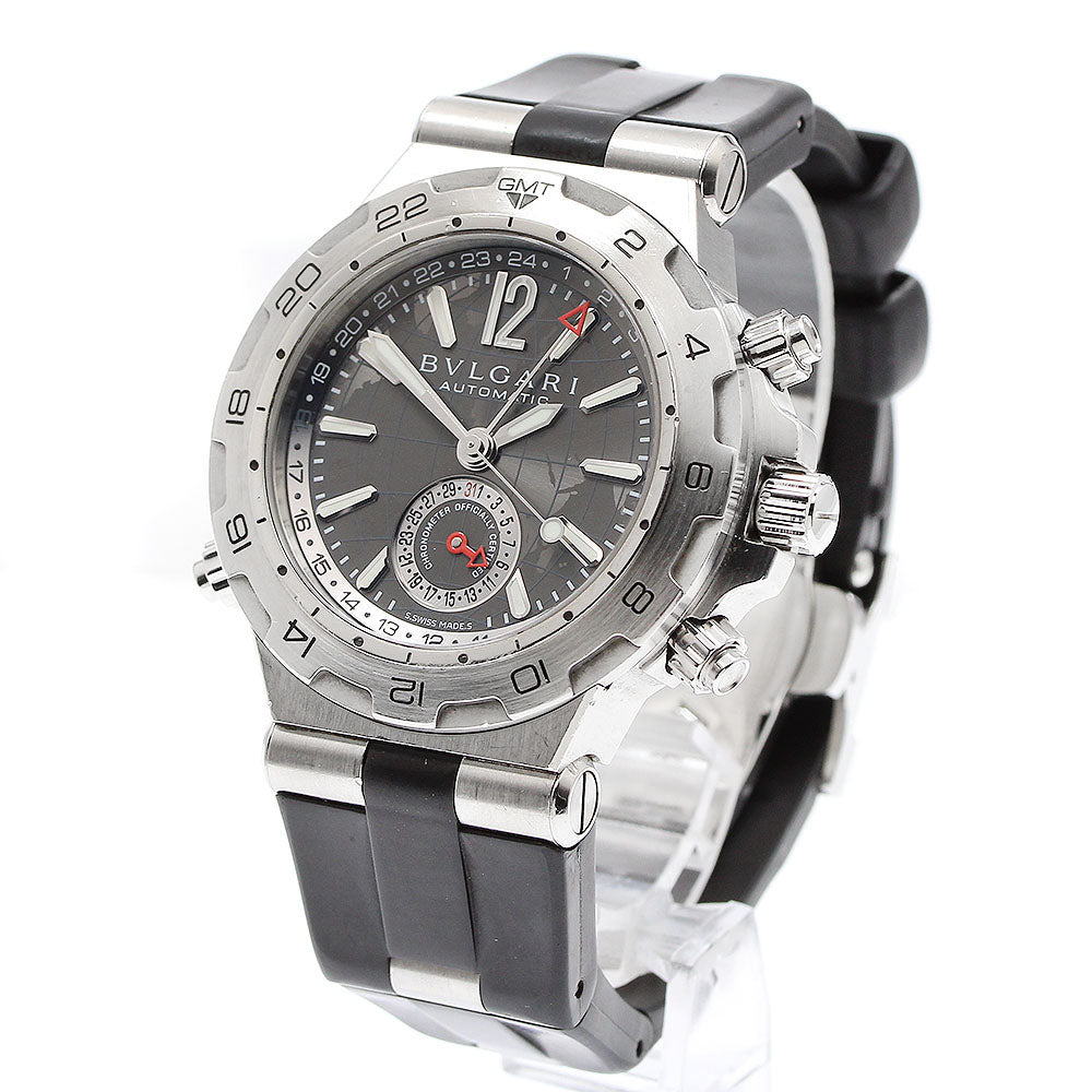 BVLGARI Diagono Professional DP42SGMT GMT gray Dial Automatic Men's Watch_910691