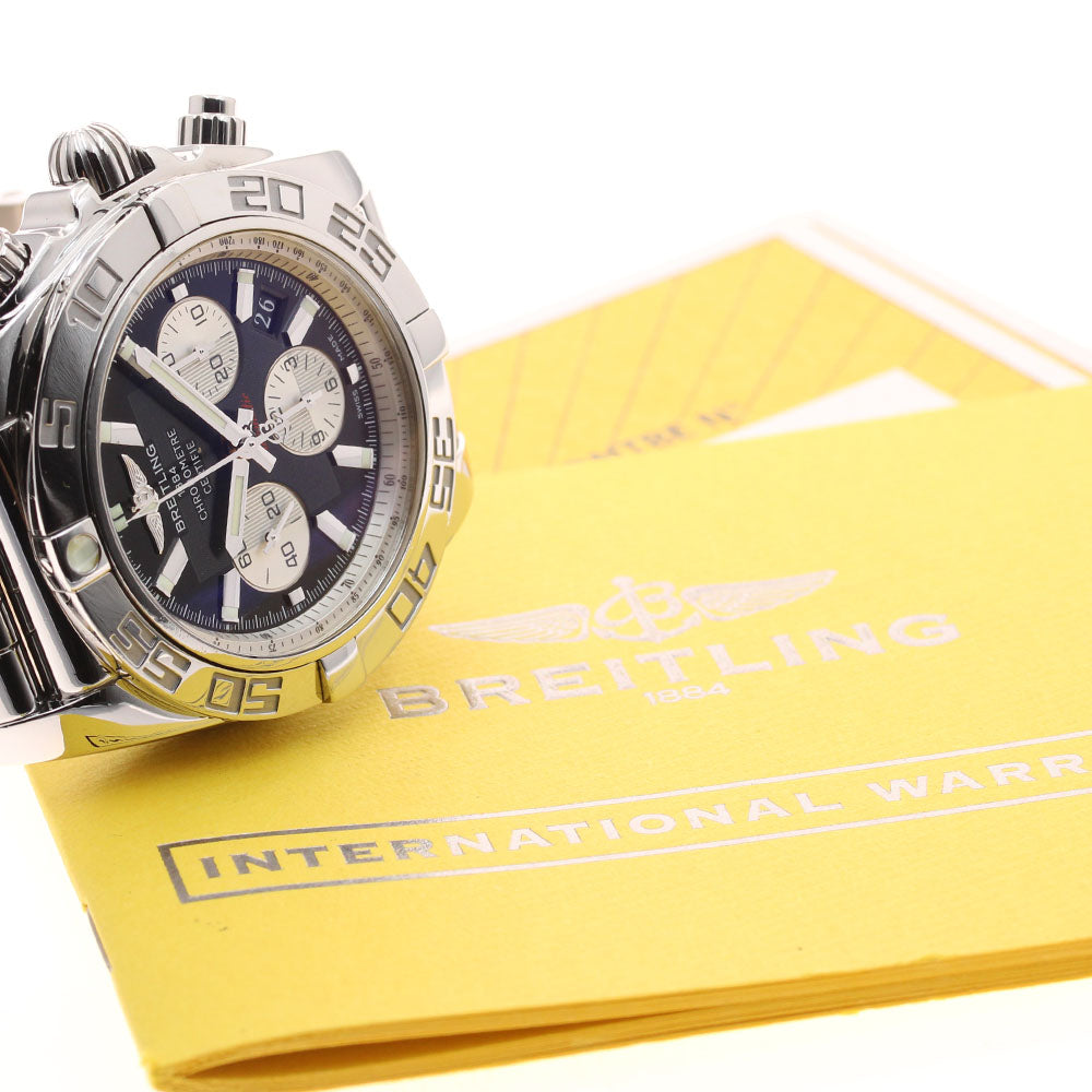 BREITLING Chronomat 44 AB0110 Chronograph black Dial Auto Men's Watch_910694