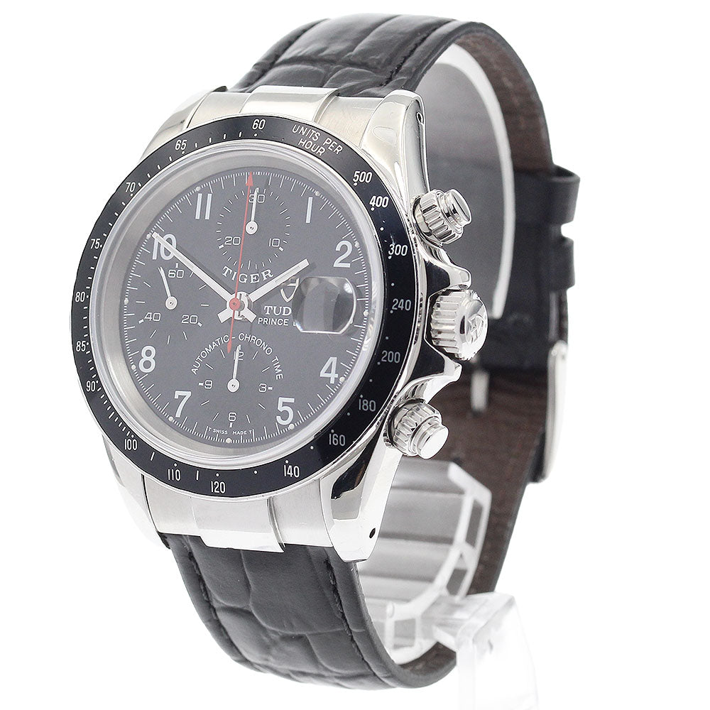 TUDOR Prince Date Chrono Time 79260P Date black Dial Automatic Men's Watch_910695