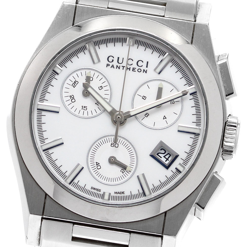 GUCCI Pantheon 115.4/YA115407 Date Chronograph Quartz Boy's Watch_910696
