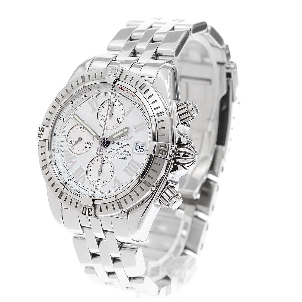 BREITLING Chronomat Evolution A13356 Date white Dial Automatic Men's_910698
