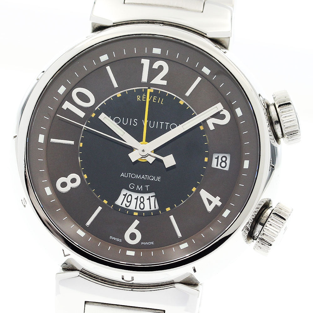 LOUIS VUITTON Tambour GMT Reveil Q1151 Alarm Automatic Men's Watch_910703