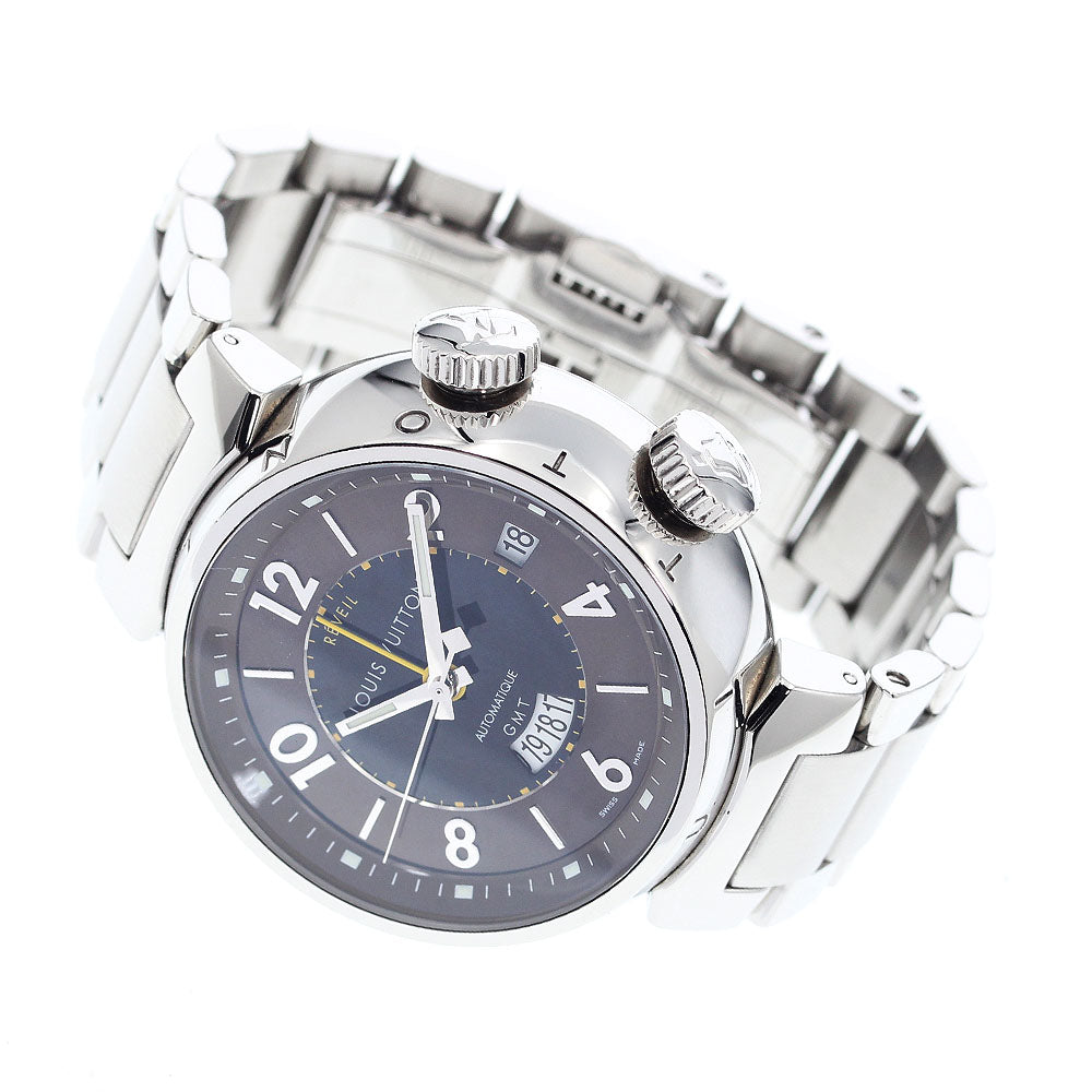 LOUIS VUITTON Tambour GMT Reveil Q1151 Alarm Automatic Men's Watch_910703