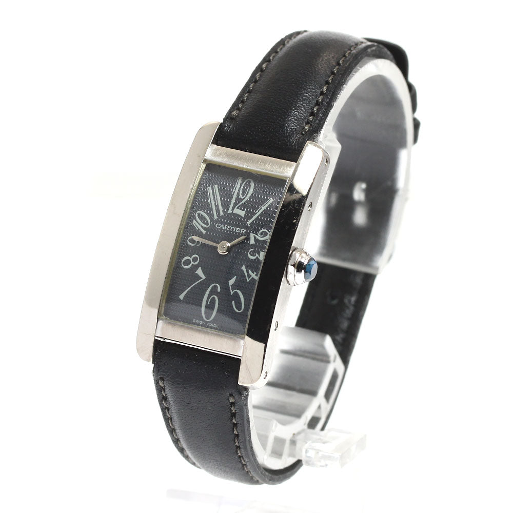 CARTIER Tank American SM W2605129 K18WG gray Dial Quartz Ladies Watch_910707