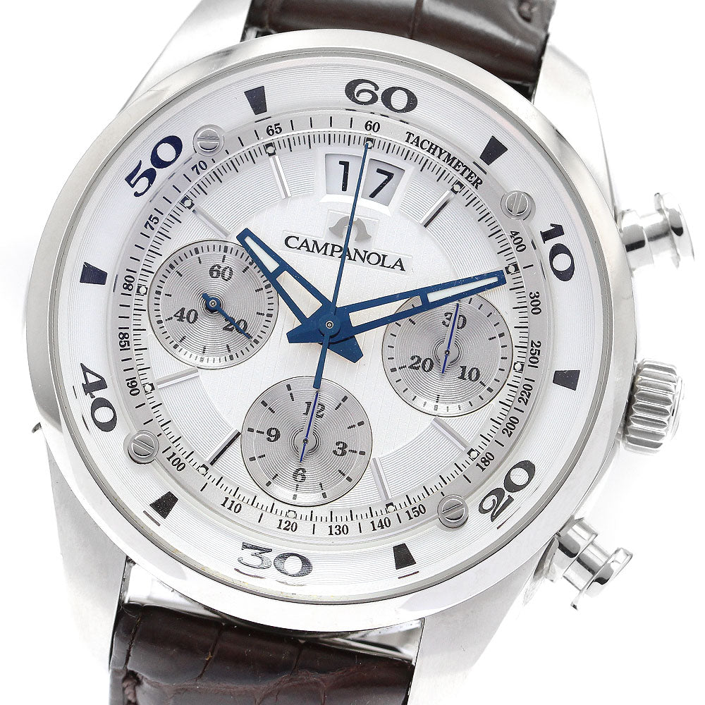 CITIZEN Campanola Mechanical NZ1001-09A/Y150-T022103 Chronograph Date Silver Dial Automatic Men's Watch_910718
