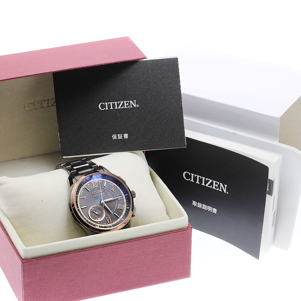 CITIZEN Exceed Eco Drive CC3054-04E/F150-T024033 DIRECT FLIGHT 100TH ANNIVERSARY LIMITED MODEL black Dial Solar Powered Radio Men's Watch_910723