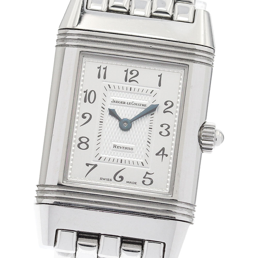 JAEGER-LECOULTRE Reverso Duet 266.8.44/Q2668110 Silver / white shell Dial Hand Winding Ladies Watch_910724