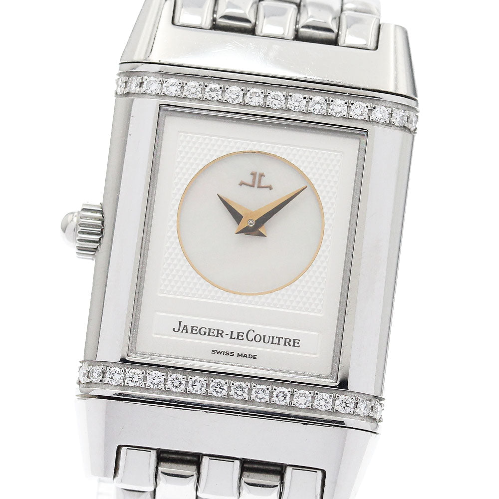 JAEGER-LECOULTRE Reverso Duet 266.8.44/Q2668110 Silver / white shell Dial Hand Winding Ladies Watch_910724