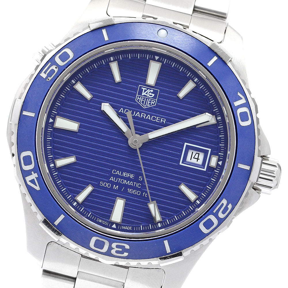 TAG HEUER Aqua racer WAK2111 Caliber 5 blue Dial Automatic Men's Watch_910736