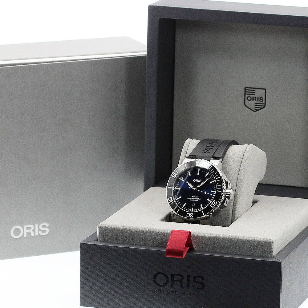 ORIS Aquis 01 733 7730 4135 Date Navy Dial Automatic Men's Watch_910738