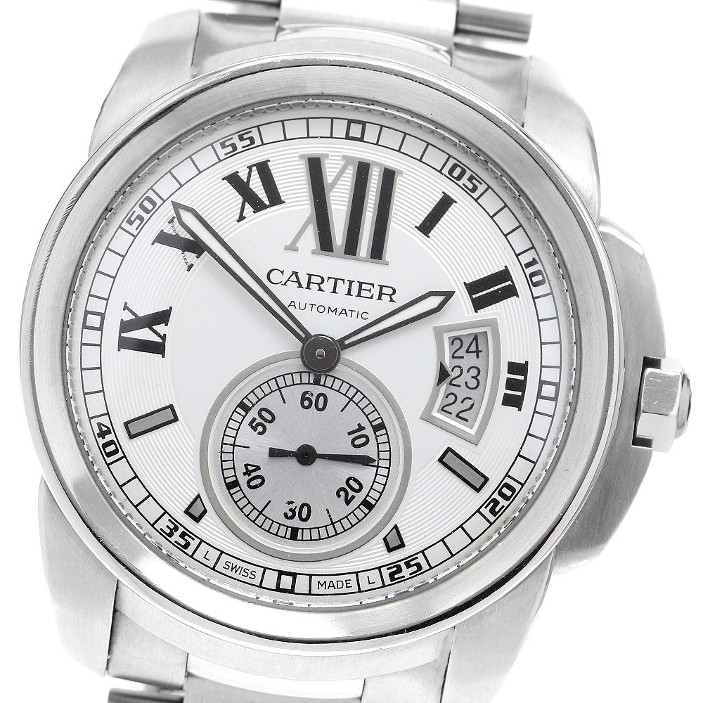 CARTIER Calibre de Cartier W7100015 Date Silver Dial Automatic Men's_910739