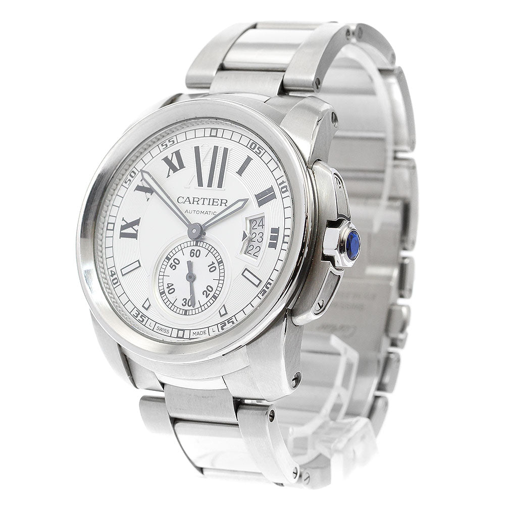 CARTIER Calibre de Cartier W7100015 Date Silver Dial Automatic Men's_910739