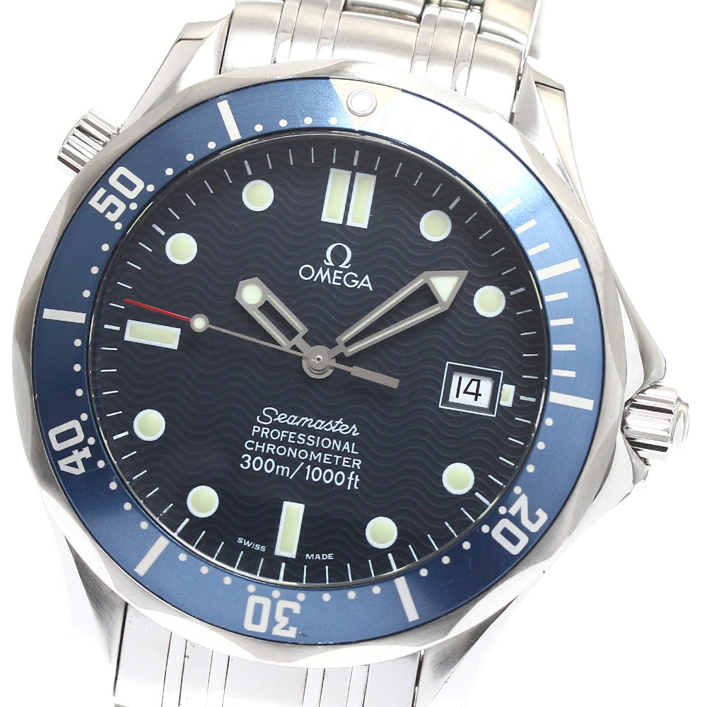 OMEGA Seamaster300 2531.80 Date Navy Dial Automatic Men's Watch_910744