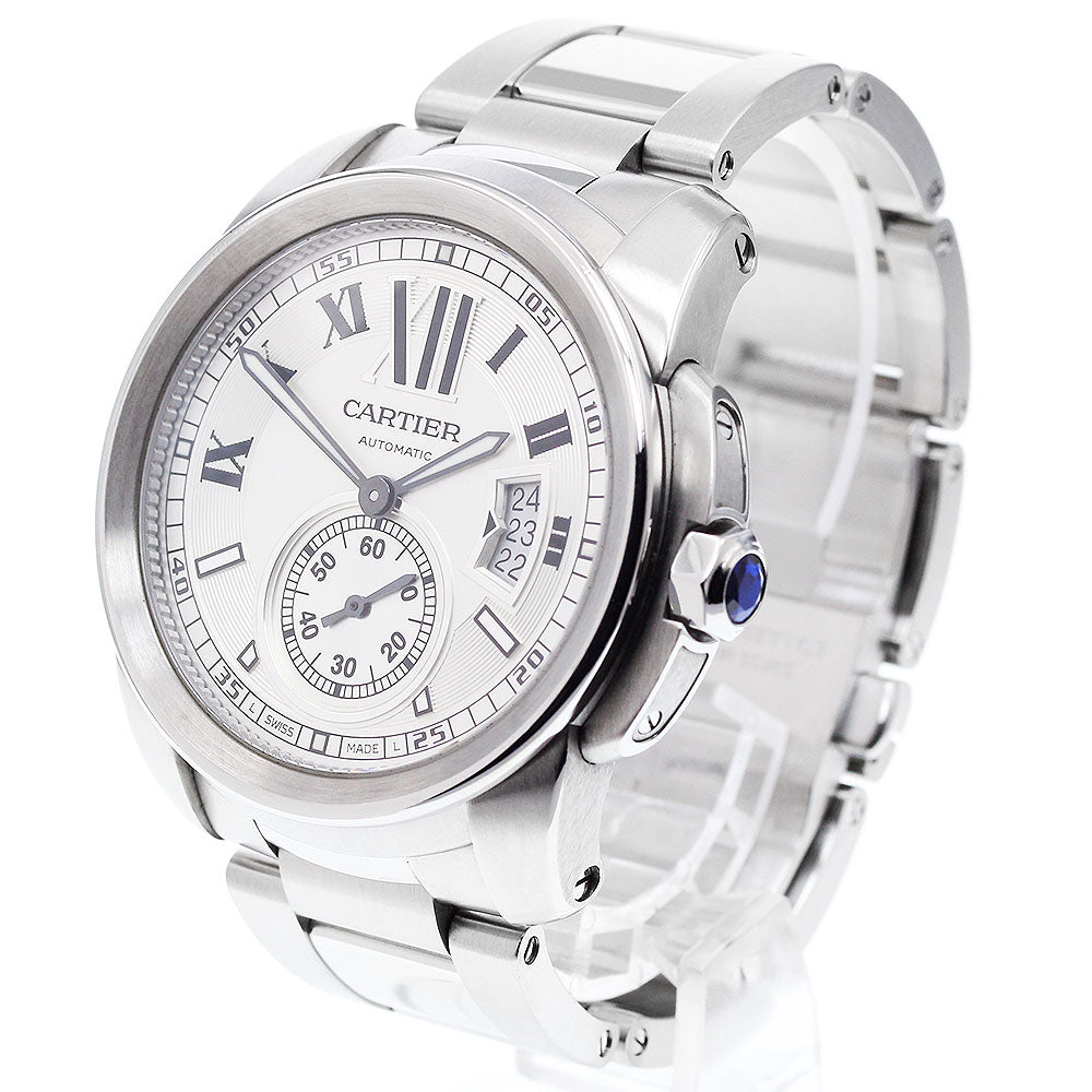 CARTIER Calibre de Cartier W7100015 Silver Dial Automatic Men's Watch_910749