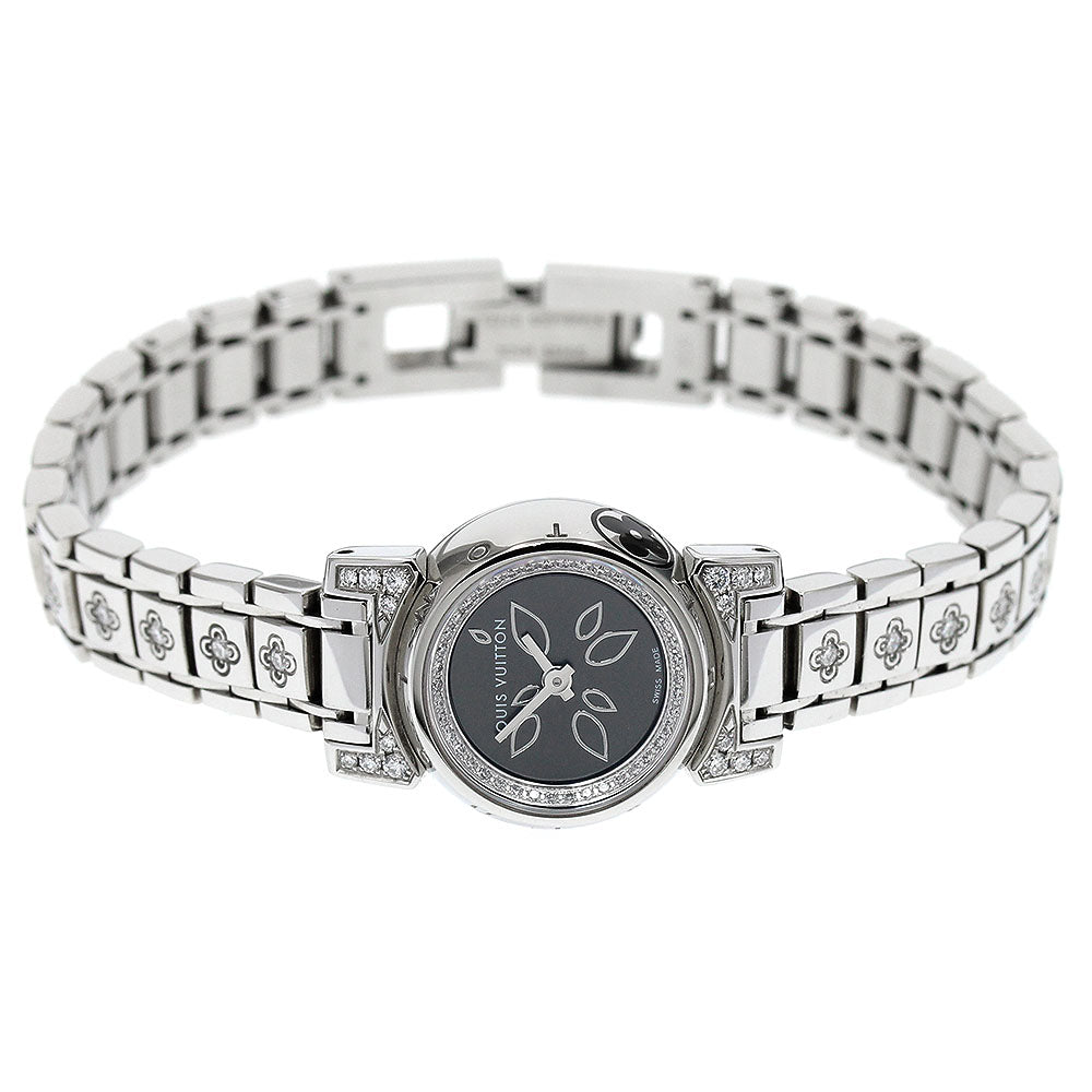 LOUIS VUITTON Tambul Bijupetal Q151G diamond Dark gray Dial Quartz Ladies_910751