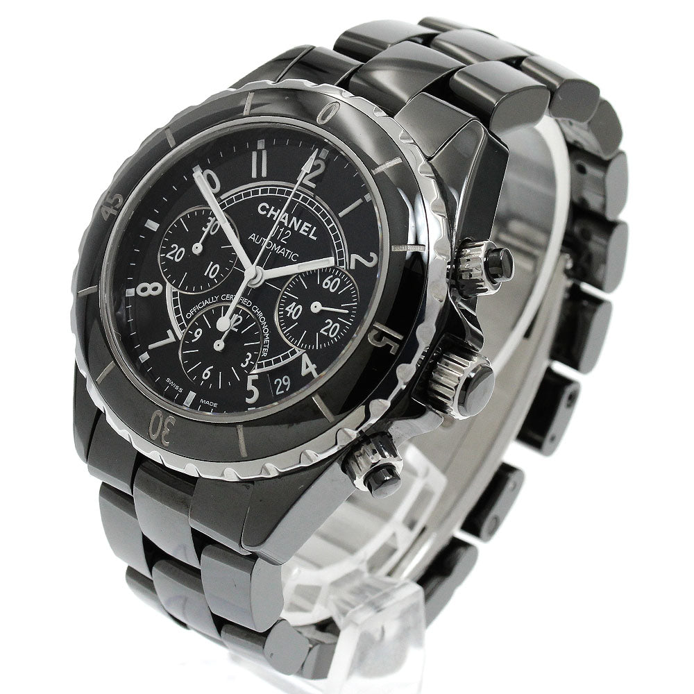 CHANEL J12 41MM H0940 Black ceramic chronograph Automatic Men's Watch_910756