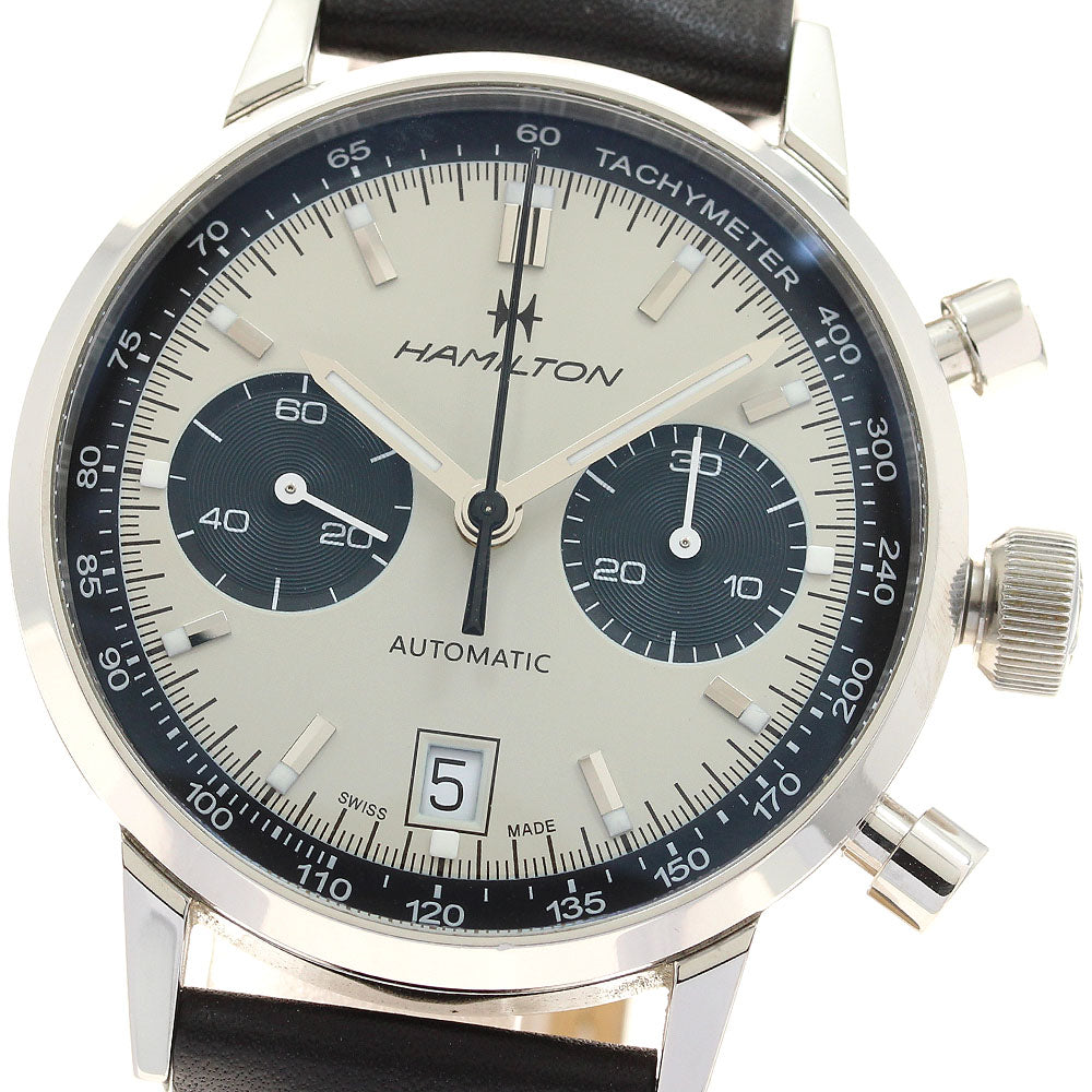 HAMILTON Intramatic H384160 Date Chronograph beige Dial Automatic Men's Watch_910798