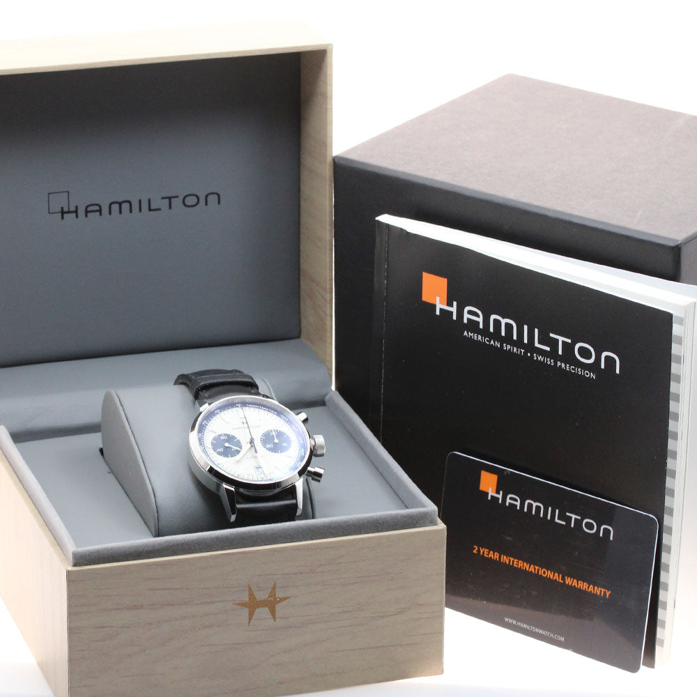 HAMILTON Intramatic H384160 Date Chronograph beige Dial Automatic Men's Watch_910798