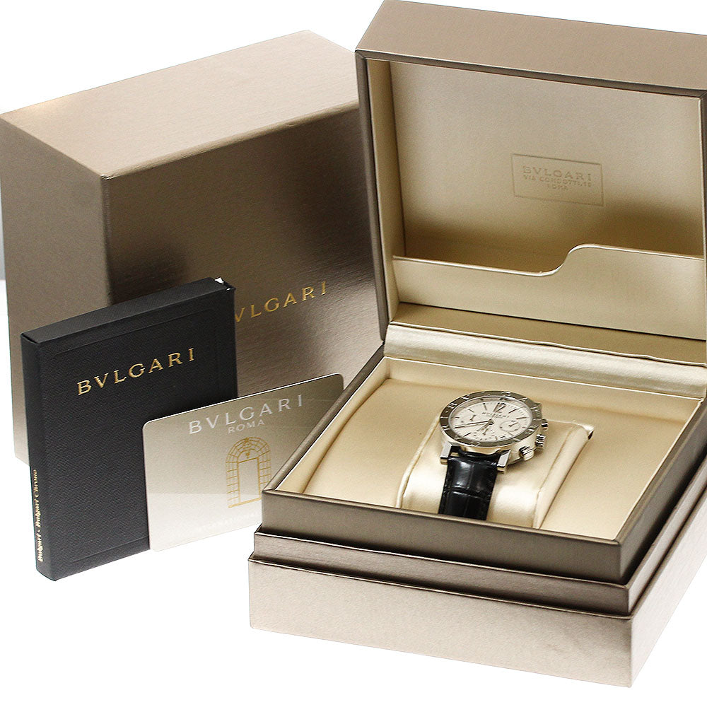 BVLGARI BVLGARIBVLGARI BB38SLCH Date Chronograph Silver Dial Automatic Men's Watch_910799