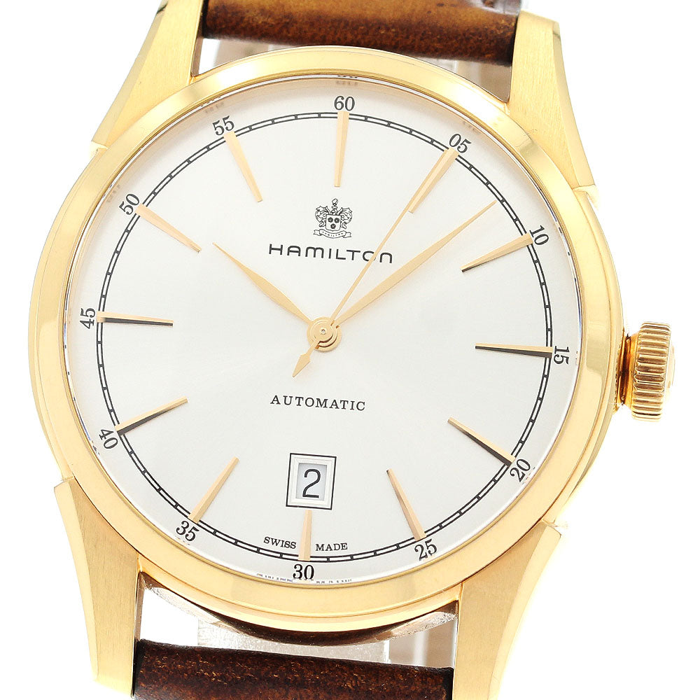 HAMILTON Jazz master Ｈ424451 Date Silver Dial Automatic Men's Watch_910800