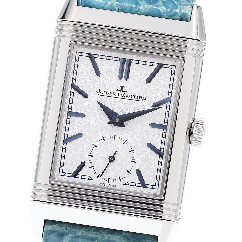 JAEGER-LECOULTRE Reverso Tribute Duo 213.8.D4/Q3908420 Small seconds Silver / Blue Dial Hand Winding Men's Watch_910811
