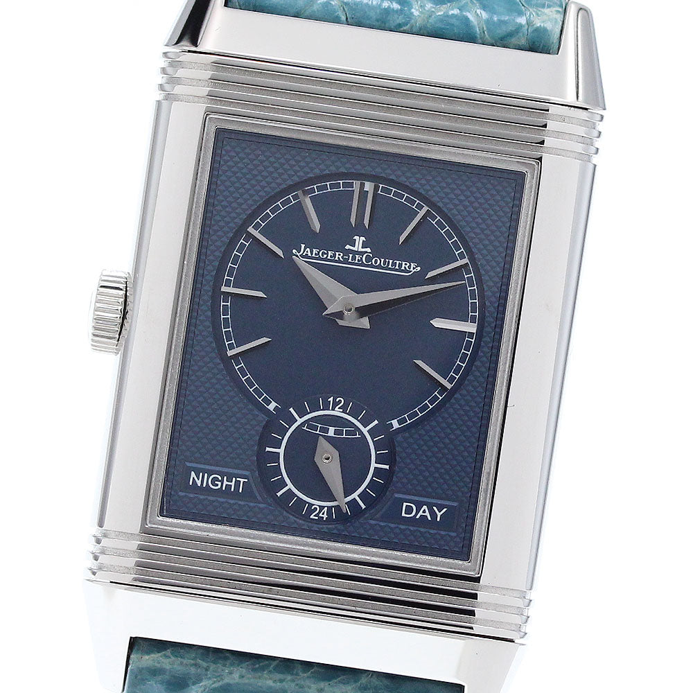 JAEGER-LECOULTRE Reverso Tribute Duo 213.8.D4/Q3908420 Small seconds Silver / Blue Dial Hand Winding Men's Watch_910811