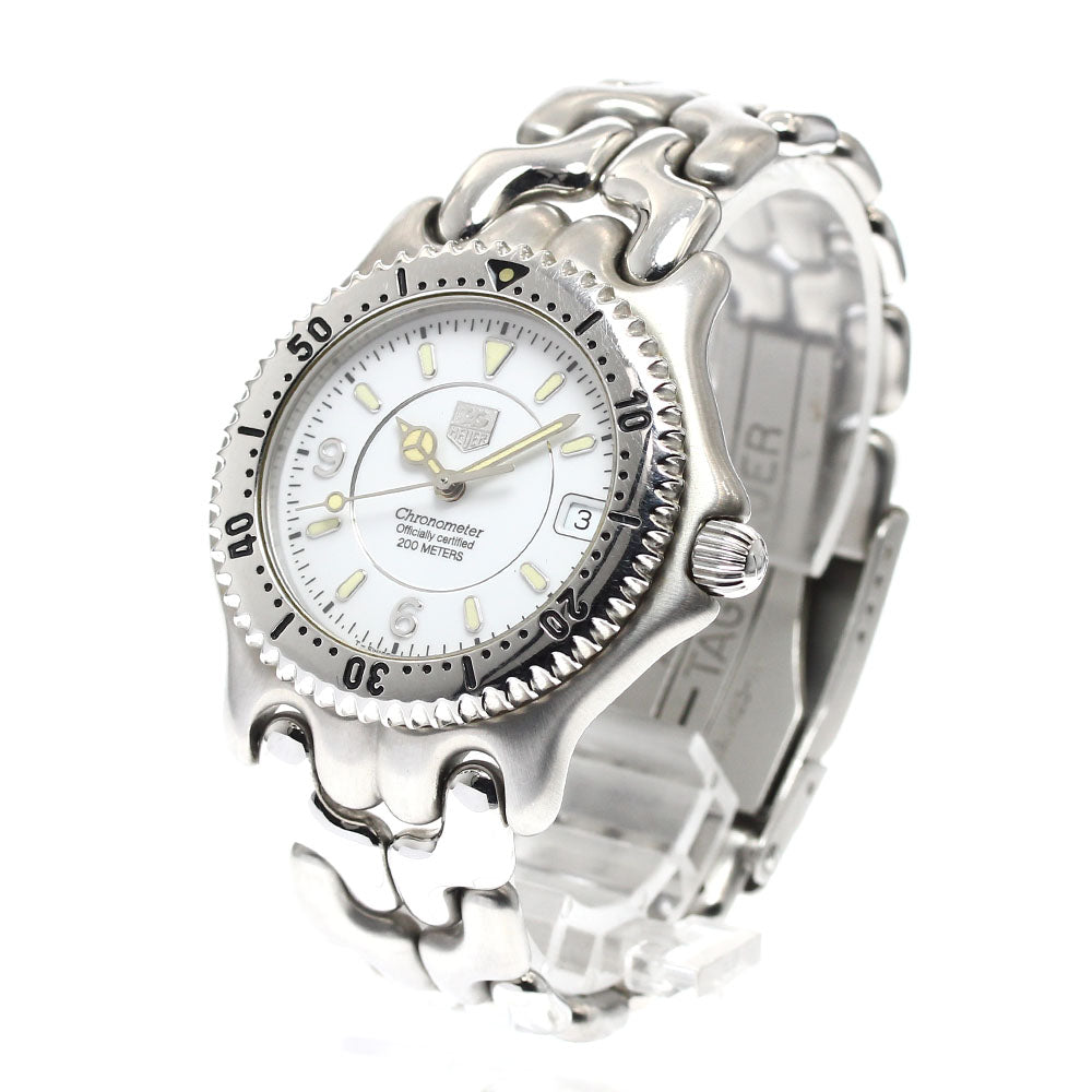 TAG HEUER S/el WG5113-P0 Date white Dial Automatic Men's Watch_910816