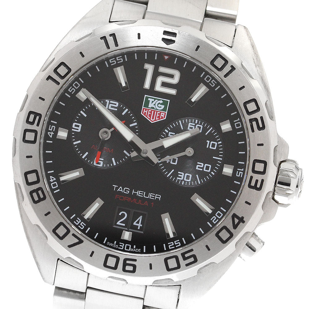TAG HEUER Formula 1 WAZ111A alarm black Dial Quartz Men's Watch_910823