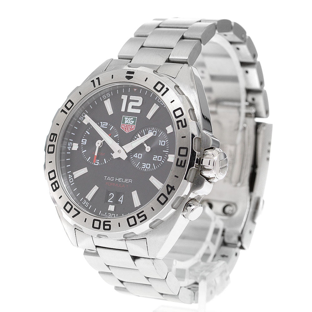 TAG HEUER Formula 1 WAZ111A alarm black Dial Quartz Men's Watch_910823