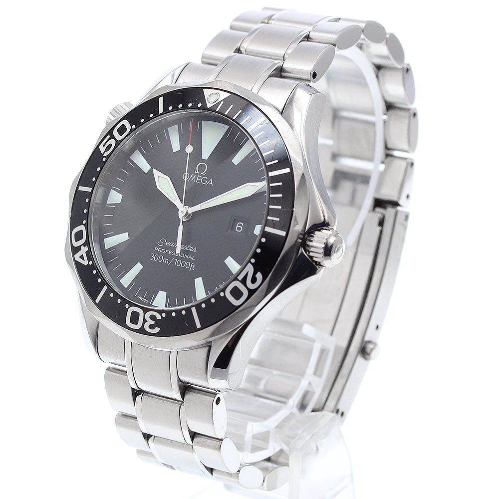 OMEGA Seamaster300 2262.50 Date black Dial Quartz Boy's Watch_910846