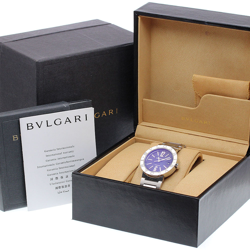 BVLGARI BVLGARIBVLGARI BB38SSAUTO Date black Dial Automatic Men's Watch_910851