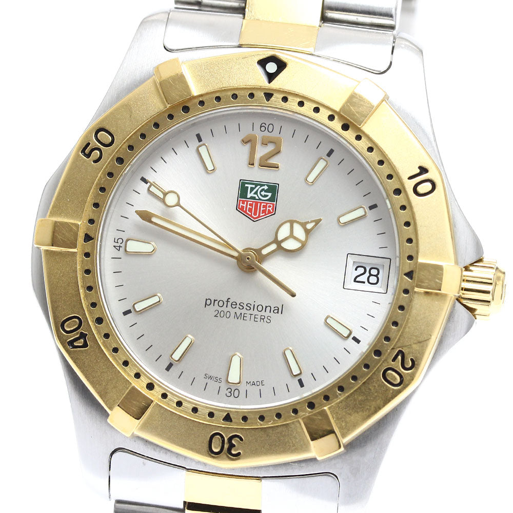 TAG HEUER 2000 series WK1120-0 Date Silver Dial Quartz Men's Watch_910874