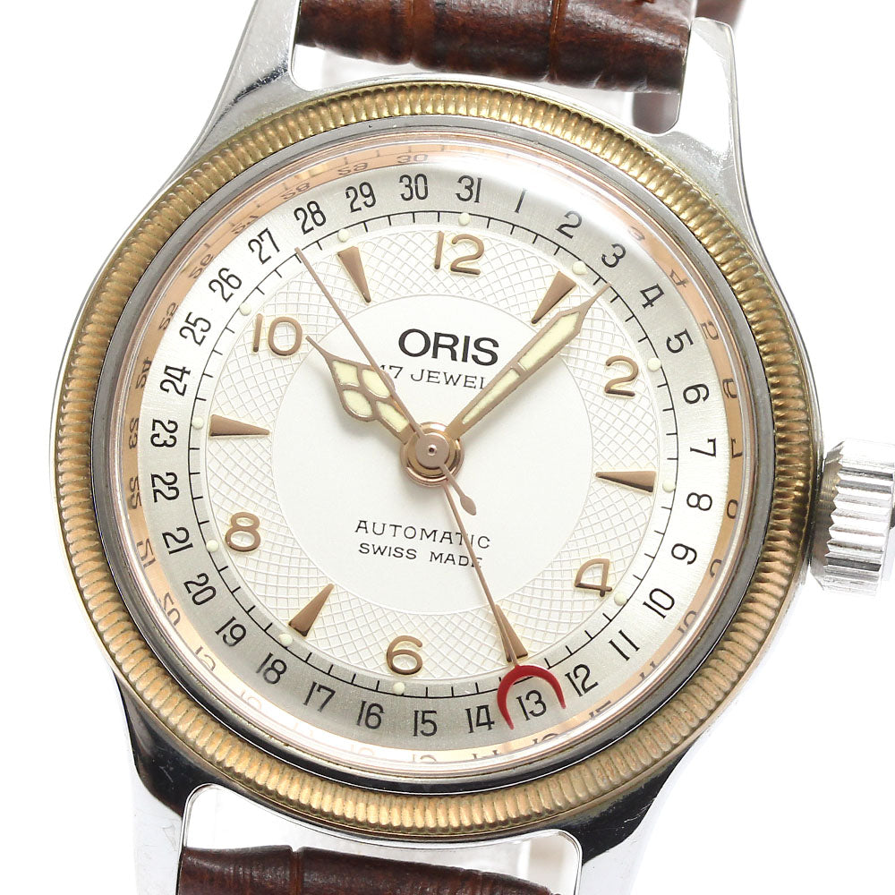 ORIS Pointer date 7400C Silver Dial Automatic Boy's Watch_910881