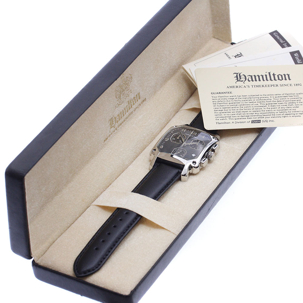 HAMILTON Lloyd H194120 Chronograph Date black Dial Quartz Men's Watch_910891