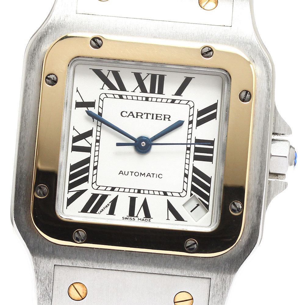 CARTIER Santos Galbee XL W20099C4 Date Silver Dial Automatic Men's Watch_910918