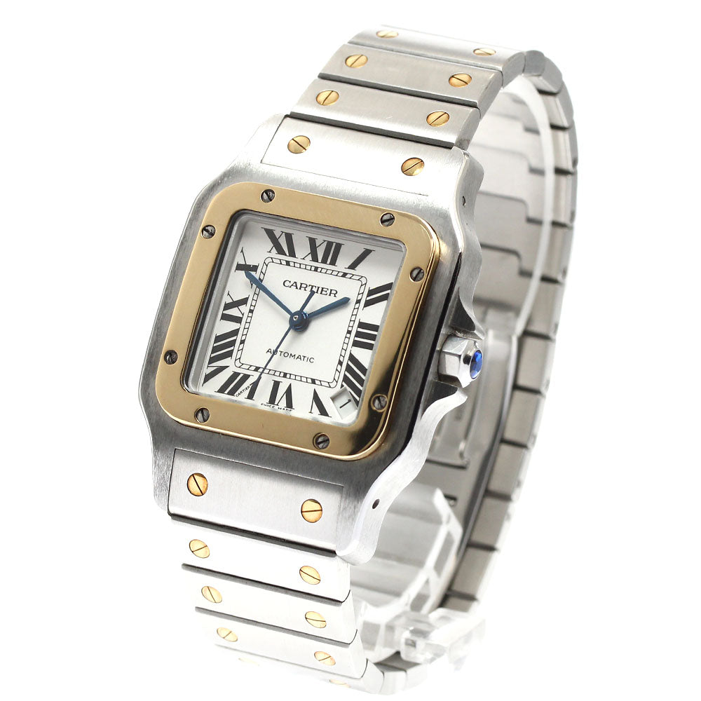 CARTIER Santos Galbee XL W20099C4 Date Silver Dial Automatic Men's Watch_910918
